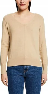 ESPRIT BEŻOWY SWETER DAMSKI BAWEŁNIANY Z DEKOLTEM V XXS J5E - Swetry damskie ESPRIT BEŻOWY SWETER DAMSKI BAWEŁNIANY Z DEKOLTEM V XXS J5E - Swetry damskie - miniaturka - grafika 1