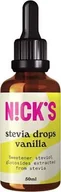 Cukier i słodziki - N!CK'S Nicks Stevia drops vanilla  , 50 ml - miniaturka - grafika 1