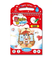 Kolorowanki, wyklejanki - Magiczna Kolorowanka Wodna Jednorożec Wielorazowa - miniaturka - grafika 1