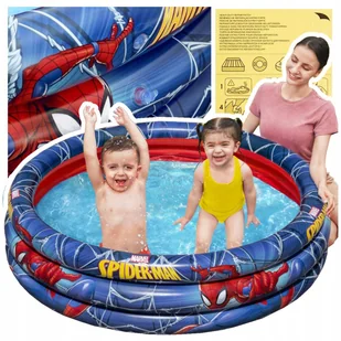 BASEN DMUCHANY OGRODOWY DLA DZIECI, SPIDER-MAN BESTWAY K239 - Baseny ogrodowe - miniaturka - grafika 1