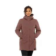 Kurtki damskie - Damski płaszcz zimowy Jack Wolfskin SALIER COAT wild ginger - L - miniaturka - grafika 1
