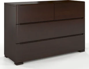 Elior Komoda drewniana 4 szuflady Ventos 3S - Palisander - Komody - miniaturka - grafika 1