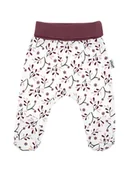 Śpiochy dla niemowląt - Dziewczęcy półśpioch bawełniany kwiaty kremowy Nicol - miniaturka - grafika 1