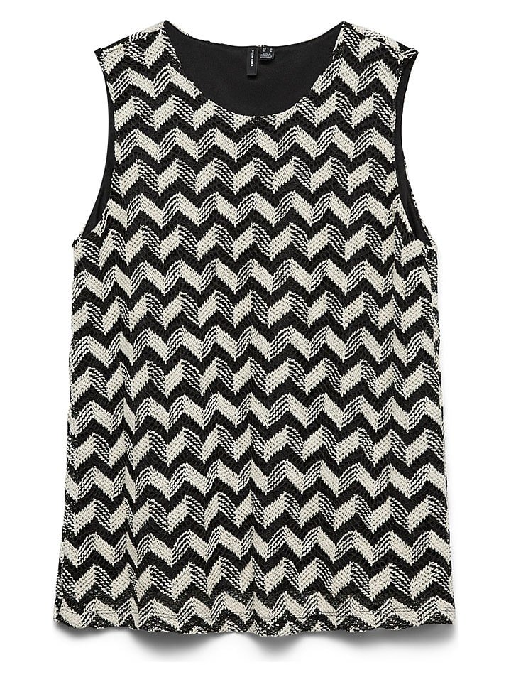 Vero Moda Bluzka w kolorze czarno-kremowym