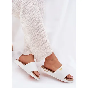 Klapki Damskie Big Star RR274A103 Białe - Klapki i japonki damskie - miniaturka - grafika 1