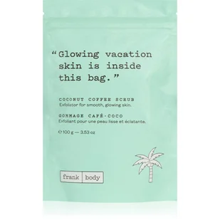 FRANKBODY Peeling z kawą i orzechem kokosowym - Format podróżny - Peelingi do ciała - miniaturka - grafika 1