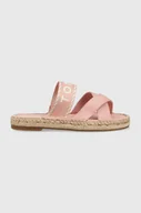 Klapki i japonki damskie - Tommy Hilfiger klapki SEASONAL WEBBING SANDAL damskie kolor różowy FW0FW07181 - miniaturka - grafika 1