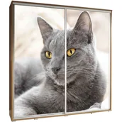 Szafy - Szafa 205 z Grafiką Kot Penelopa Maridex Biały Mat - miniaturka - grafika 1