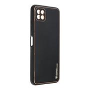 Etui i futerały do telefonów - OEM Futerał Leather Case Skórzany Do Samsung Galaxy A22 5g Czarny - miniaturka - grafika 1