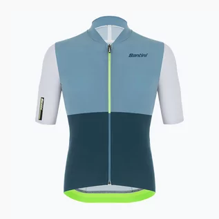 Koszulki rowerowe - Santini Koszulka rowerowa męska Santini Redux Istinto fluor green 2S94475REDUXISTIVFS - grafika 1