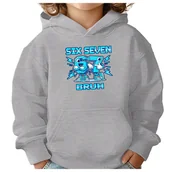 Bluzy dla dziewczynek - BLUZA DZIECIĘCA 67 SIX SEVEN VIRAL BRUH 146-152 CHŁOPIĘCA DZIEWCZĘCA - miniaturka - grafika 1