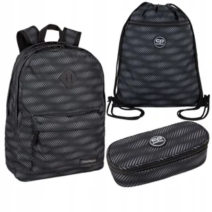 Plecak szkolny młodzieżowy CoolPack Obsydian czarny 4-8 klasa Zestaw - Plecaki szkolne i tornistry - miniaturka - grafika 1