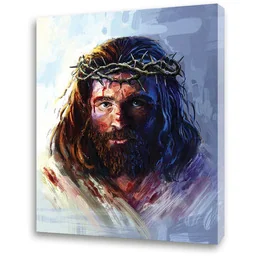 Obraz religijny na płótnie Jezus Chrystus Umęczony - Ikony i obrazy sakralne - miniaturka - grafika 1