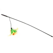 Zabawki dla kotów - Zabawka dla kota piórka na patyku 50 cm CHICO - miniaturka - grafika 1