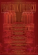 Filologia i językoznawstwo - Pamiętnik Literacki - miniaturka - grafika 1