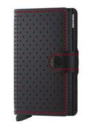 Portfele - Portfel kieszonkowy RFID Secrid Miniwallet Perforated - black / red - miniaturka - grafika 1