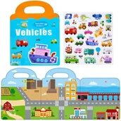 Książki edukacyjne - Książeczka z naklejkami - pojazdy - miniaturka - grafika 1