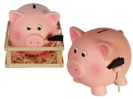 Dekoracje domu - Prezenty.pl Świnka-skarbonka z młotkiem - miniaturka - grafika 1