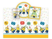 Dekoracje i nakrycia stołu na imprezę - Zestaw urodzinowy Minionki - 37 szt. - miniaturka - grafika 1