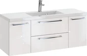 Szafki łazienkowe - Szafka z Umywalką ROSEN 120 cm D - Uchwyt Chromowany - miniaturka - grafika 1