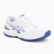 Buty sportowe damskie - Buty do squasha damskie ASICS Gel-Court Hunter 3 white/lilac hint - miniaturka - grafika 1