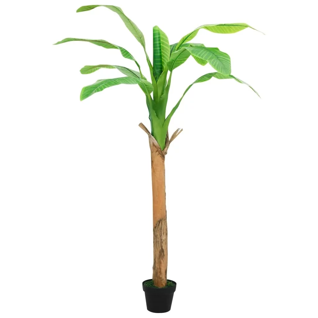 vidaXL Sztuczne drzewko bananowe z doniczką, 165 cm, zielone