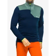 Bluzy narciarskie - Bluza termiczna męska Ortovox Fleece Light Zip Neck - miniaturka - grafika 1