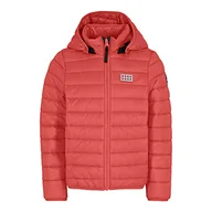 Kurtki i płaszcze dla dziewczynek - Lego Wear Dziewczęca pikowana kurtka przejściowa wiatroszczelna z odblaskiem i odpinanym kapturem kurtka polarowa, 318, 116 cm - miniaturka - grafika 1