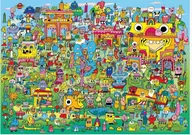 Puzzle - Heye Puzzle 1000 Wioska pełna Doodli, Jon Burgermann - - miniaturka - grafika 1