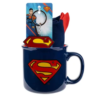 Zestaw skarpetki męskie Superman w kubku z brelokiem 40-45 - Skarpetki męskie - miniaturka - grafika 1