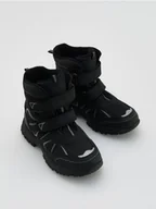 Buty dla chłopców - Reserved - Botki z zapięciem na rzepy - czarny - miniaturka - grafika 1