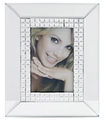 Ramki na zdjęcia - Ramka Na Zdjęcie Lustrzana Z Kryształkami - miniaturka - grafika 1