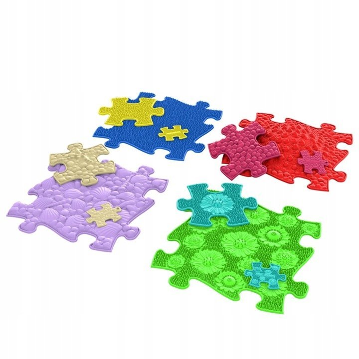 Mata Sensoryczna Ortopedyczna Gra Taktyczna Zestaw 13w1 Puzzle Muffik / Mfk-070