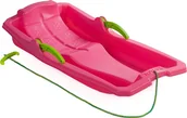 Sanki i ślizgacze - Marmat Sanki z Oparciem Hamulcami dla Dzieci Plastikowe Różowe MARMAT 80 x 43 cm - miniaturka - grafika 1