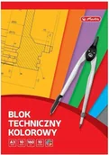 Szkolne artykuły papiernicze - Blok techniczny A3/10K kolorowy (10szt) - HERLITZ - miniaturka - grafika 1