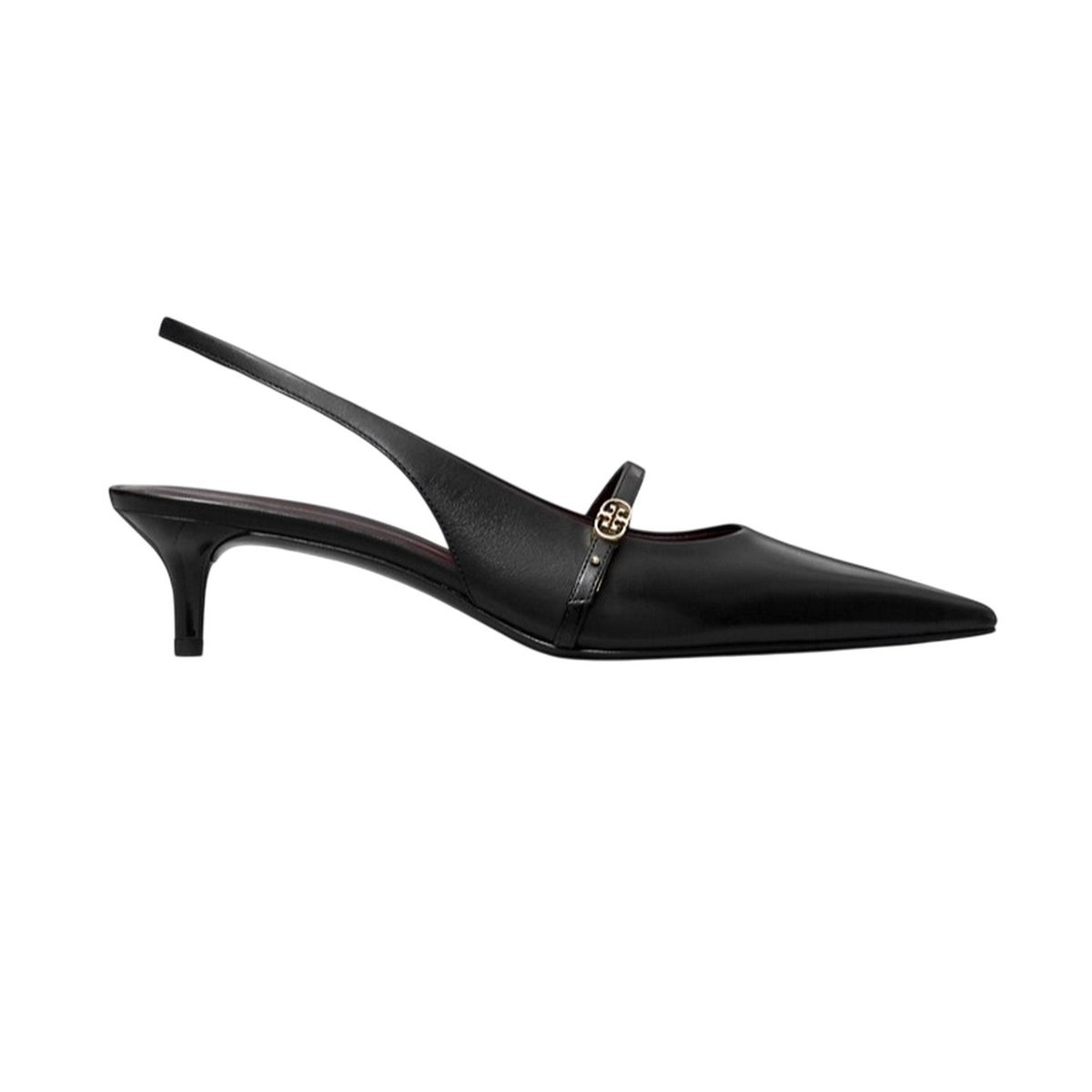 scarpe con tacco donna tory burch - double t buckle mary jane 45mm - nero