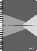Zeszyty szkolne - Ko�onotatnik Office PP A5 kratka szary - miniaturka - grafika 1