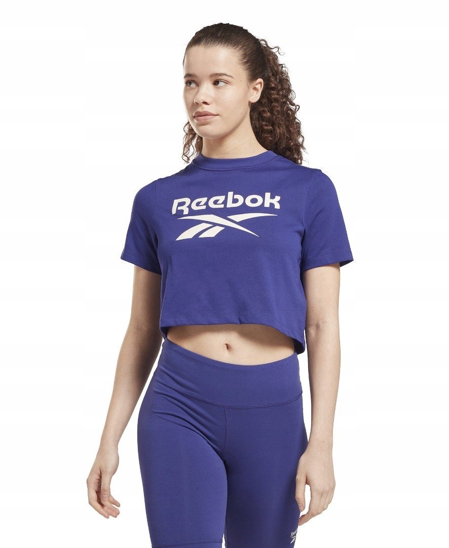 KOSZULKA TOP DAMSKA REEBOK R. XS FIOLETOWA KRÓTKA