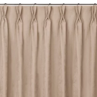 Zasłona MILANA kolor pudrowy róż styl klasyczny flex 9,5 cm z podwójną zakładką szenila 140x225 homede - CURT/HOM/MILANA/CHENILL - Zasłony - miniaturka - grafika 1
