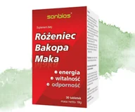Suplementy naturalne - RÓŻENIEC, BAKOPA, MAKA Sanbios 30 sztuk - miniaturka - grafika 1