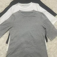 Bluzki damskie - TEMU Damska Moda 3-częściowa Damska Koszulka Z Krótkim Rękawem Półdługości Z Okrągłym Dekoltem T-shirt Slim Fit Casual Elbow Summer -shirt - miniaturka - grafika 1