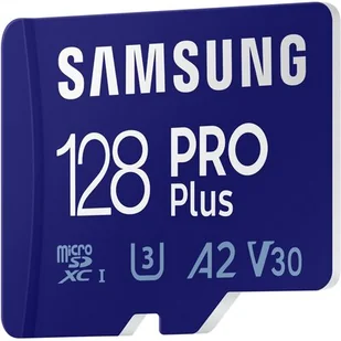 Samsung Pro PLUS microSDXC 128GB UHS-I U3 120MB/s 160MB/s - Karty pamięci - miniaturka - grafika 1