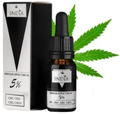 Żele i maści lecznicze - INDIA COSMETICS Broad Spectrum 5% (Olej CBD) 10ml - miniaturka - grafika 1
