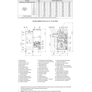 Kocioł grzewczy C.O. SAS BIO COMPACT PLUS 12kW kl.5 prawy - Piece i kotły grzewcze - miniaturka - grafika 4