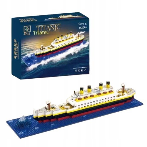 Titanic KLOCKI DLA DZIECI NA PREZENT 607 Elementów KOLEKCJONERSKI STATEK CE