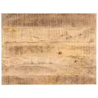 Blaty meblowe i parapety okienne - vidaXL Blat stołu, lite drewno mango, 25-27 mm, 80x70 cm vidaXL - miniaturka - grafika 1