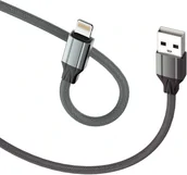 Kable USB - D-Fruit cable USB-A - Lightning 2m, grey (DF121) - miniaturka - grafika 1