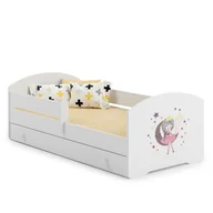 Łóżka dla dzieci i młodzieży - Łóżko dziecięce LUK z szufladą i barierką 160x80 Śpiąca księżniczka - miniaturka - grafika 1