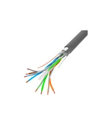 Patchcordy - Lanberg kabel instalacyjny FTP, kat. 6, drut CU, 305m, szary LCF6-11CU-0305-S - miniaturka - grafika 1