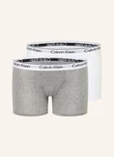 Majtki damskie - Calvin Klein Bokserki Icon Cotton Stretch, 2 Szt. grau - miniaturka - grafika 1